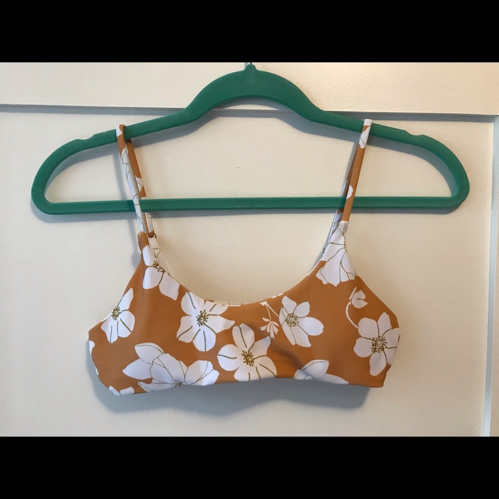 Flowered Bikini Top